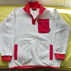 Cotopaxi Crewneck Sweater in White and Red